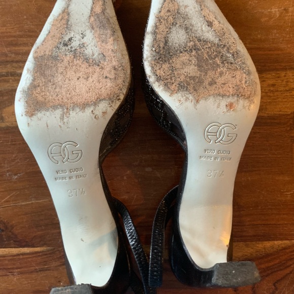 Cocktail shoes, black 37.5 (7US) - Picture 4 of 4